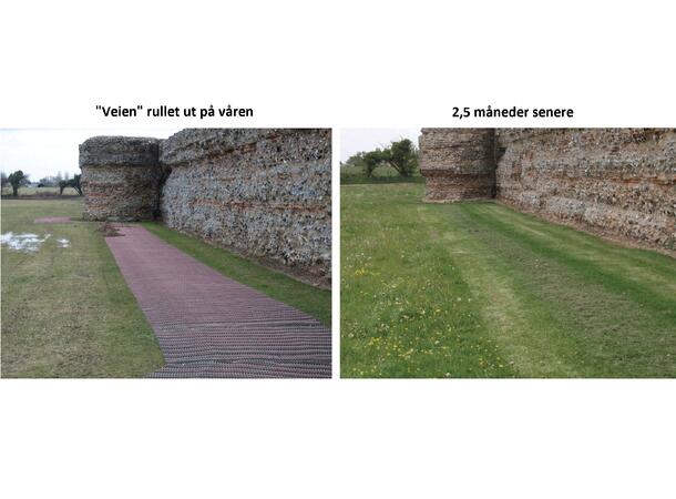 "Usynlige" veier for golfbiler Effektiv hjelp mot slitasje fra kjøretøy